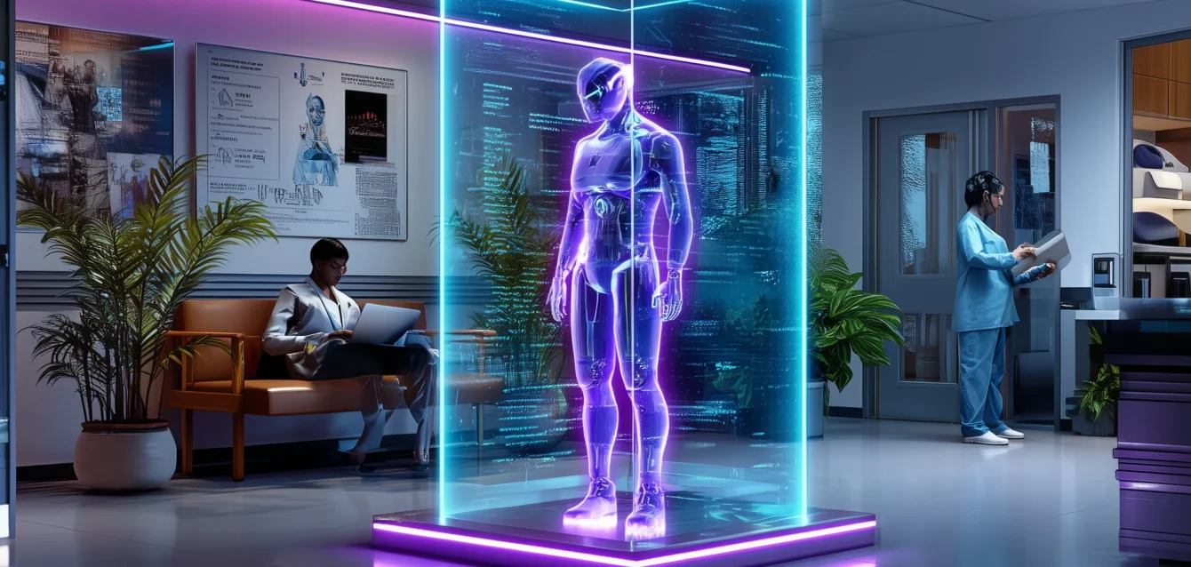 Hospital_lobby_with_a_holographic_virtual_assistant_dis_5df026ff-90e1-4990-bdac-7823cbe5d18b
